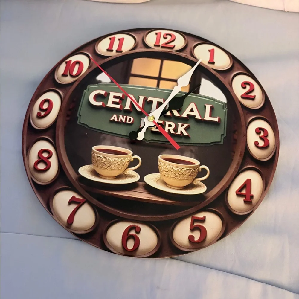 FRIENDS The TV Show Theme Central Perk Brown Wall Clock